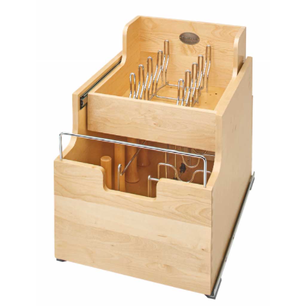TWO-TIER COOKWARE ORGANIZER FOR B18
