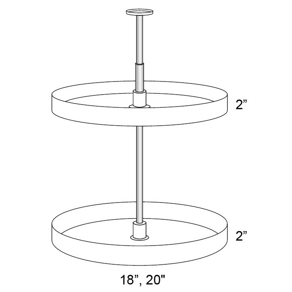 PLASTIC LAZY SUSAN FOR WDC2430