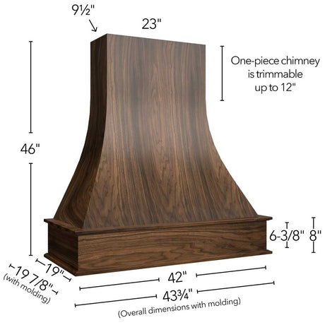 Fabuwood Imperio Dove RHCA42 WALNUT