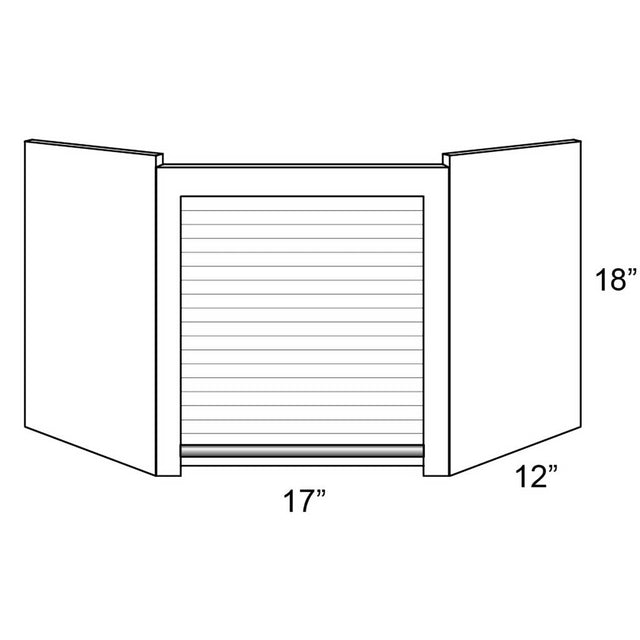 Fabuwood Imperio Nickel APPLIANCE GARAGE 24"